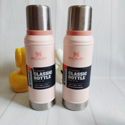 Termo Stanley Rosa 1l Classic Acero Inoxidable